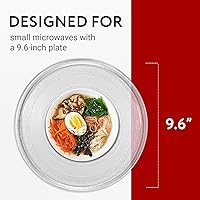 Vista 3 de Impresa Placa pequeña de repuesto para microondas – Plato giratorio – Ajuste universal – Compatible con placas de 9.6 pulgadas / 9.6 in – Accesorios