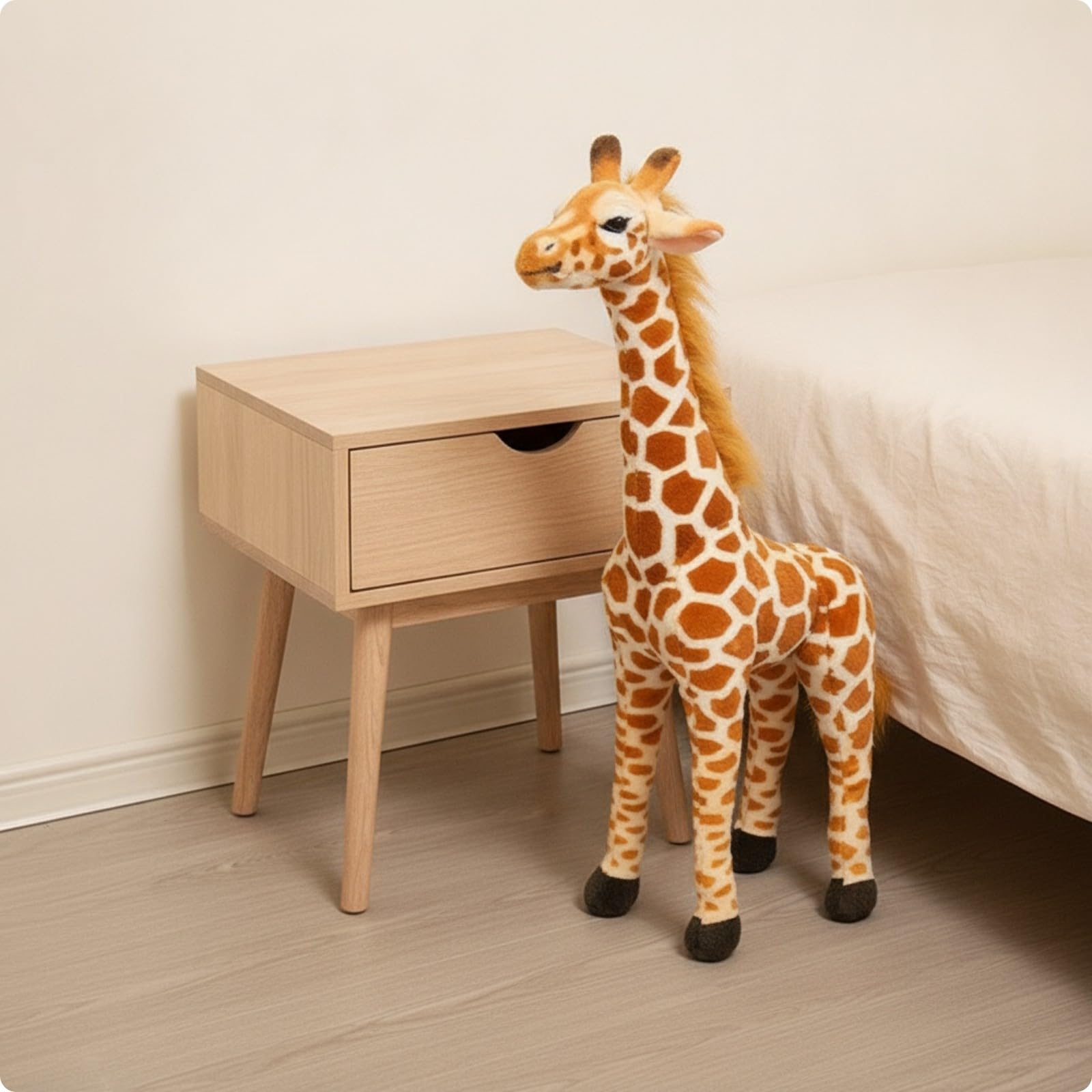 Milageto Peluche Girafe Réaliste, 70CM