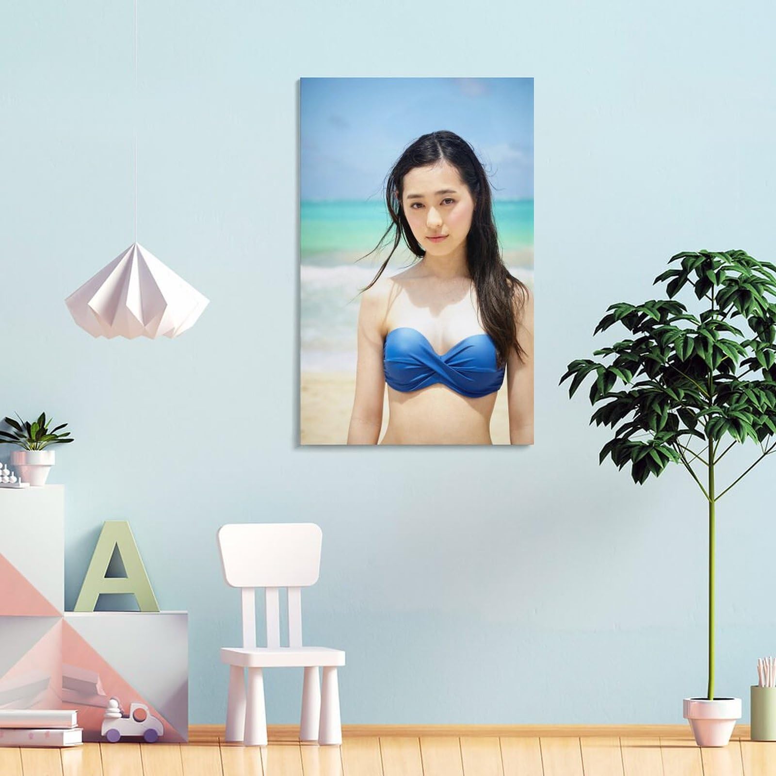 Amazon.co.jp: 福原遥 グラビア水着画像ポスター プリント キャンバス