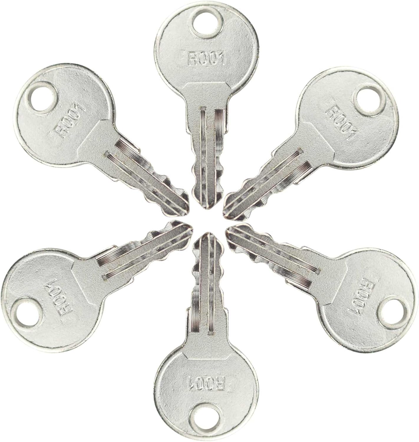 R001 RV Key Camper Keys Compatible with RV Baggage Door RV Compartment Door 230012 (Pack of 6)