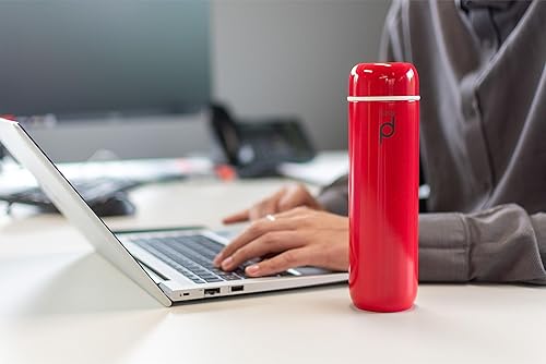 Vista 7 de Drinkpod Grunwerg - Botella de cápsula aislada al vacío, acero inoxidable, azul, 6.8 fl oz