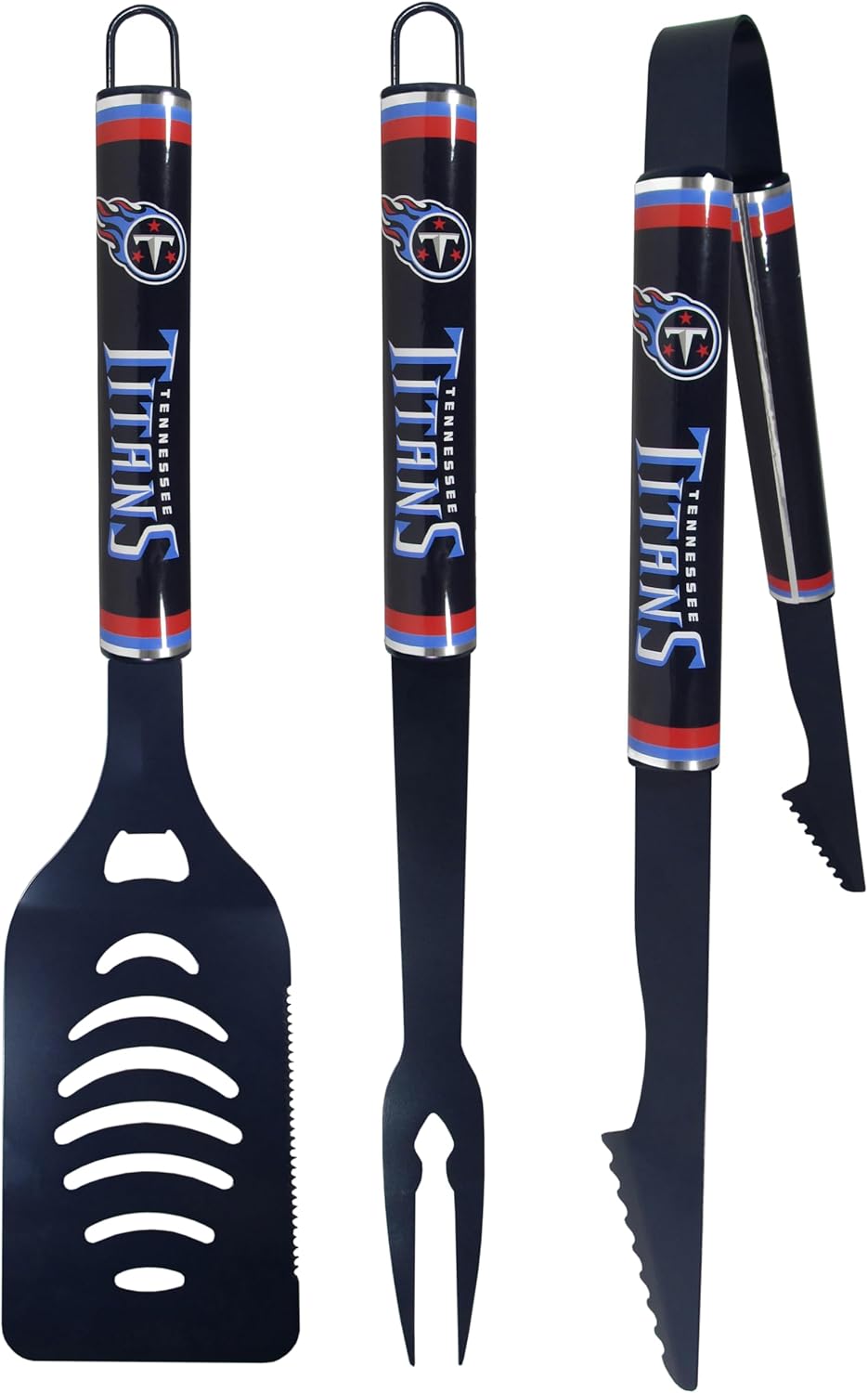 Siskiyou Sports NFL Tennessee Titans 3 pc Color BBQ Tools, One Size, Team Colors