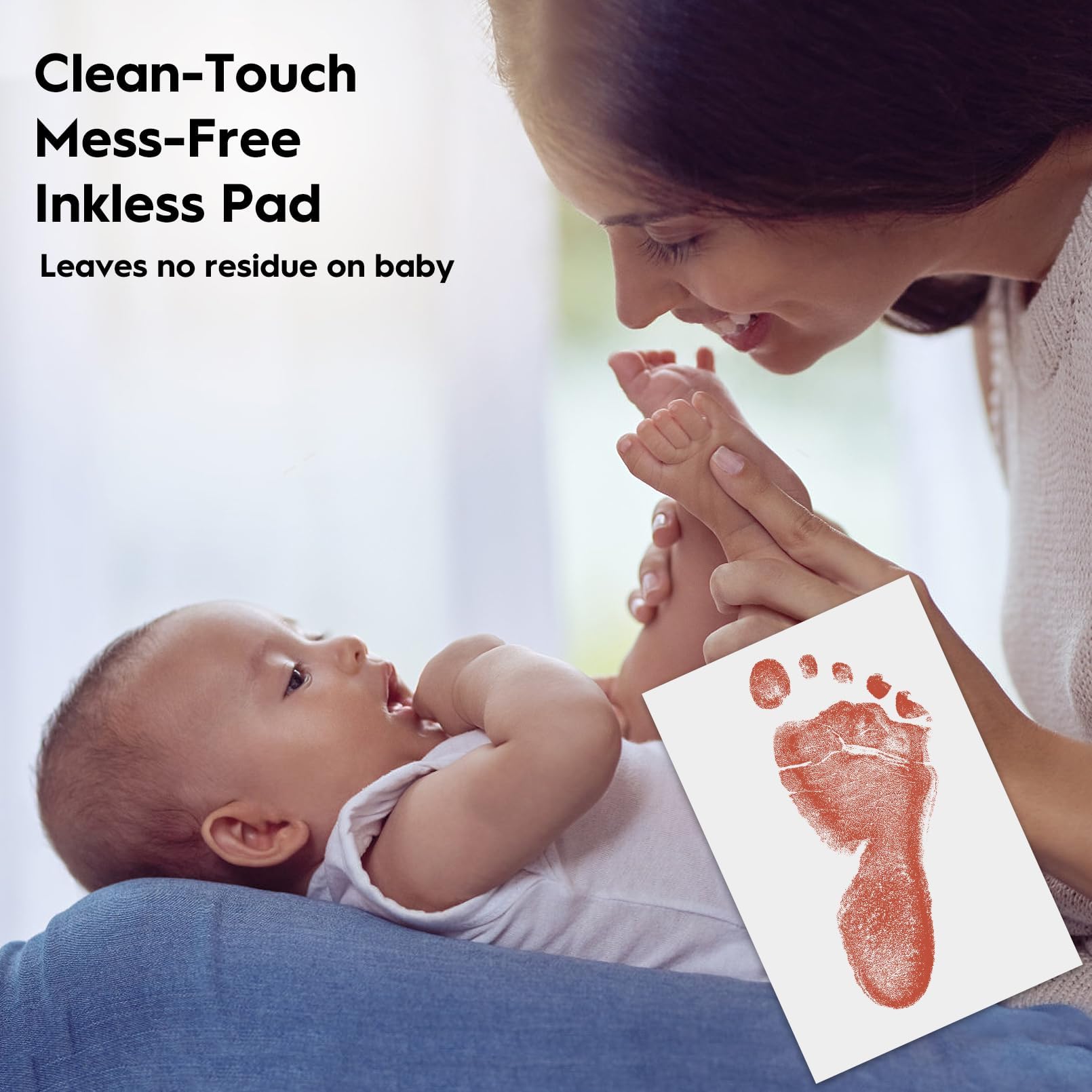 TATUNER Baby Hand and Footprint Kit Inkless - Mess Free Ink Pad, Paw Print Kit for Dogs and Cats, Safe Clean Touch Ink Pads for Newborn Handprints — view 22
