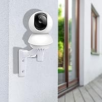 Vista 6 de Soporte de pared compatible con TP-Link Tapo C210/ C200 y Kasa Indoor Pan EC70/ EC71/ KC410S, soporte ajustable de ángulos de 180 grados