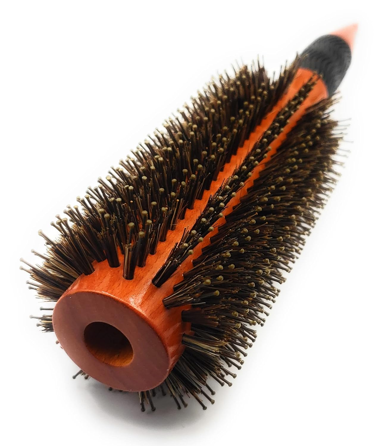 Lado Pro Long Barrel Nylon & Boar Bristle Round Wood Hair Brush #4104 (Extra Large, 2 3/4 inch)