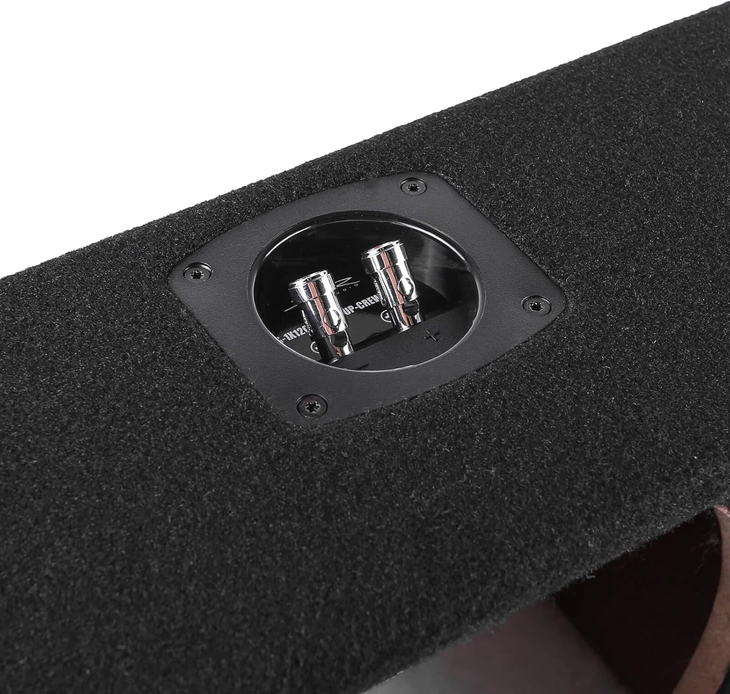 Single 12" Ported Subwoofer Enclosure Compatible with 2019-2025 Chevrolet Silverado/GMC Sierra Crew Cab Trucks