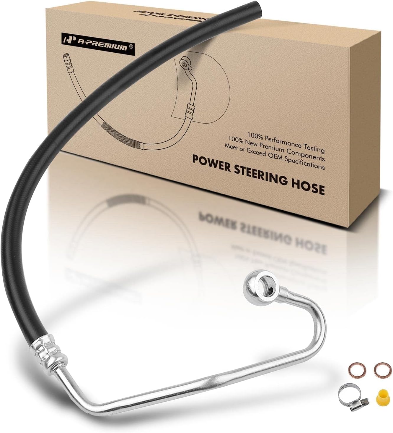 A-Premium Power Steering Return Line Hose Assembly Compatible with Mercedes-Benz E320 E430 1998-2002 E55 AMG 1999-2003 V6 3.2L V8 4.3L Gear To Cooler