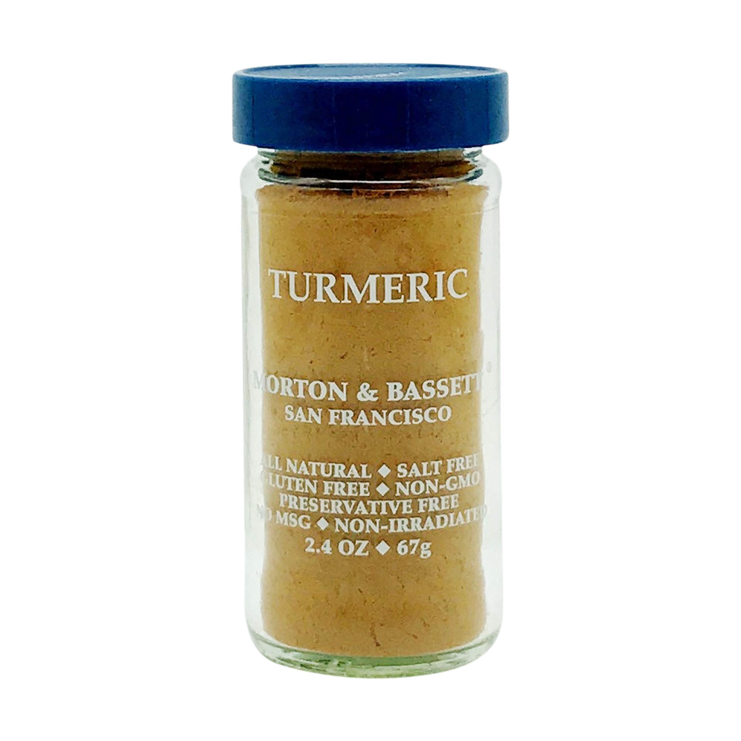 Morton & Bassett Turmeric, 2.4 oz – Non-GMO, Salt-Free, Earthy Spice for Curries, & Smoothies