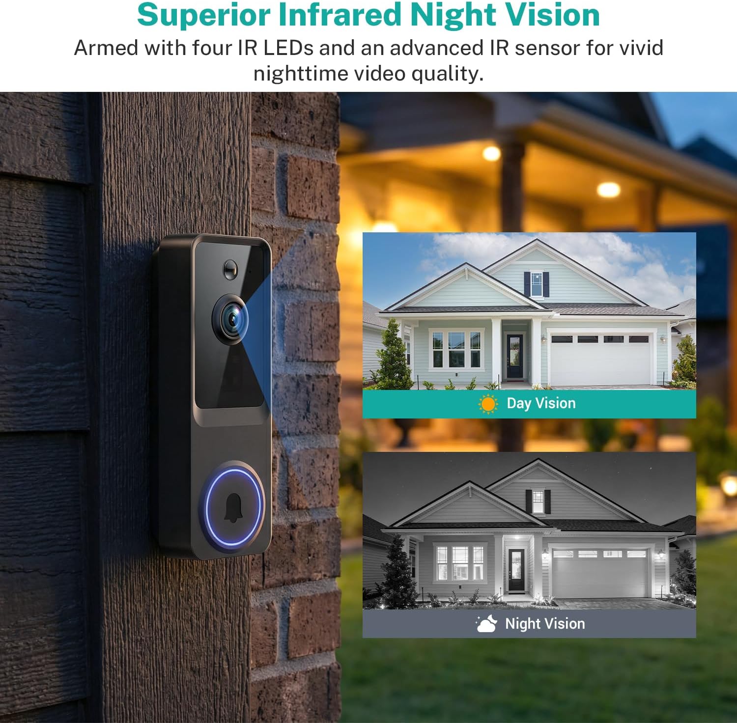 1080P Smart Wireless Video Doorbell Camera with AI Motion Detection, Night Vision, Two-Way Talk, Cloud Storage, Indoor/Outdoor Surveillance, Battery Powered, 2.4GHz Wi-Fi 7 71vtShbRZJL. AC SL1500