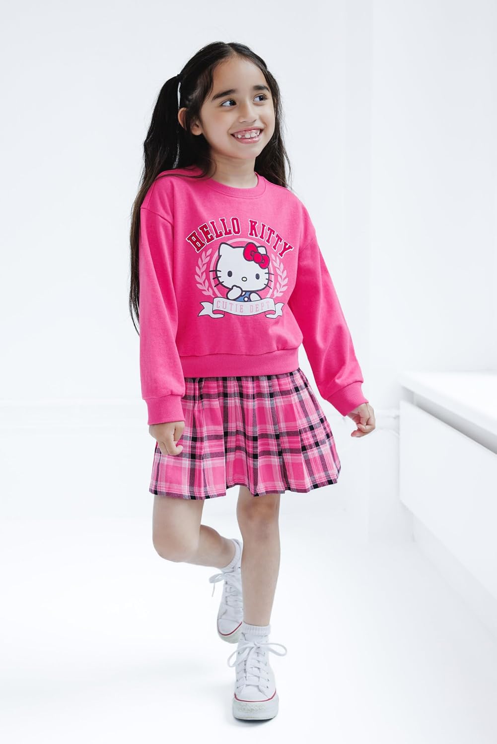 Hello Kitty Girls Flannel Oversized Dress Toddler to Big Kid Sizes (4T - 14-16) - Image 2