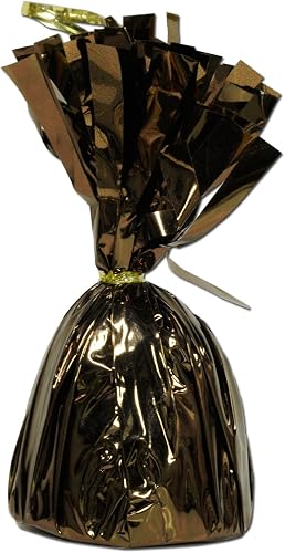 Beistle 50804-BR Metallic Wrapped Balloon Weights. Contains 12 Metallic Balloon Weights.