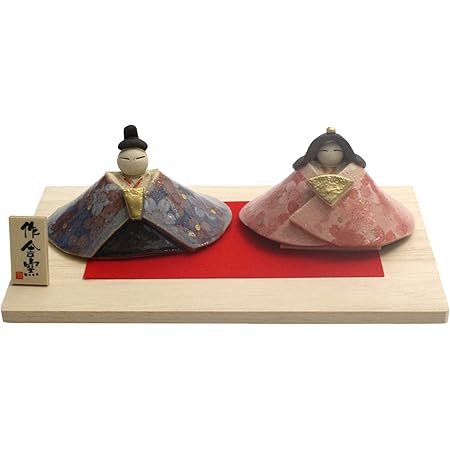 Amazon Co Jp クラフトマンハウス ひな人形 春舞 たたら座雛 全長 男雛5 5ｃｍ 女雛5ｃｍ ホーム キッチン