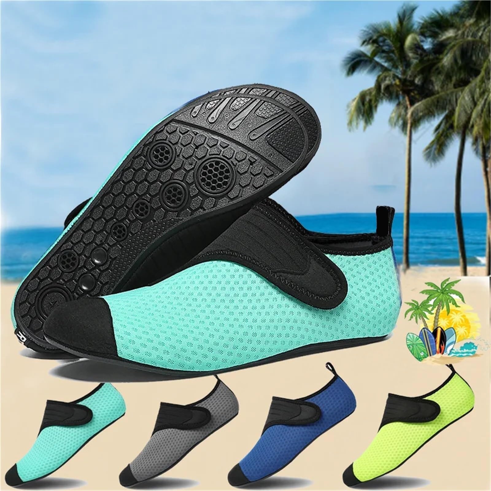 Zapatos De Agua Zapatos acuáticos de playa, zapatos acuáticos de secado rápido for natación, zapatillas de playa, zapatillas deportivas ligeras for Surf, zapatillas deportivas for agua Para Surfear, B