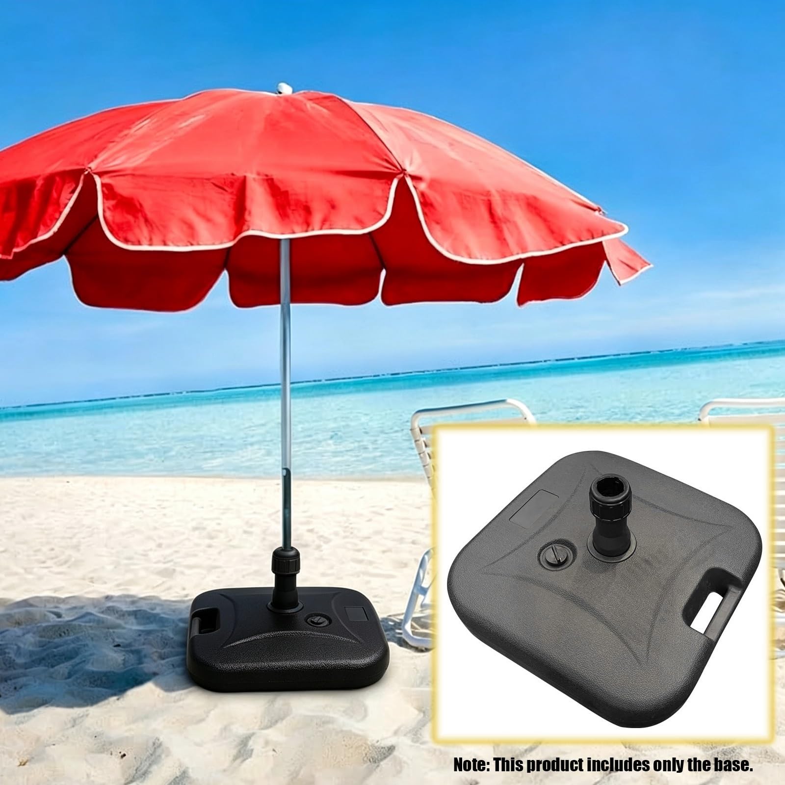 Podstawa parasola, podstawka pod parasol, stojak na parasol kwadratowy