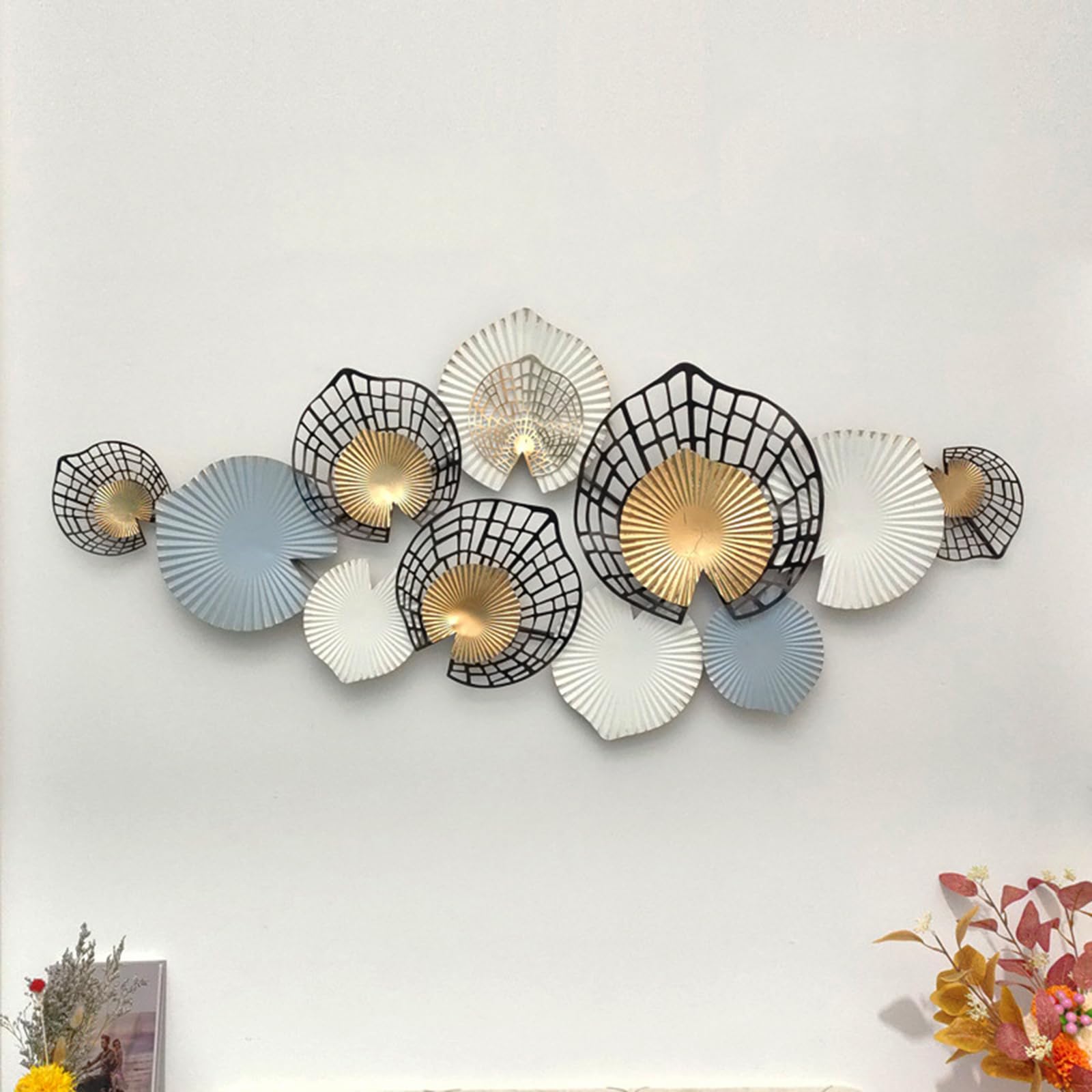 Décoration murale en métal minimaliste pour salon et bureau
