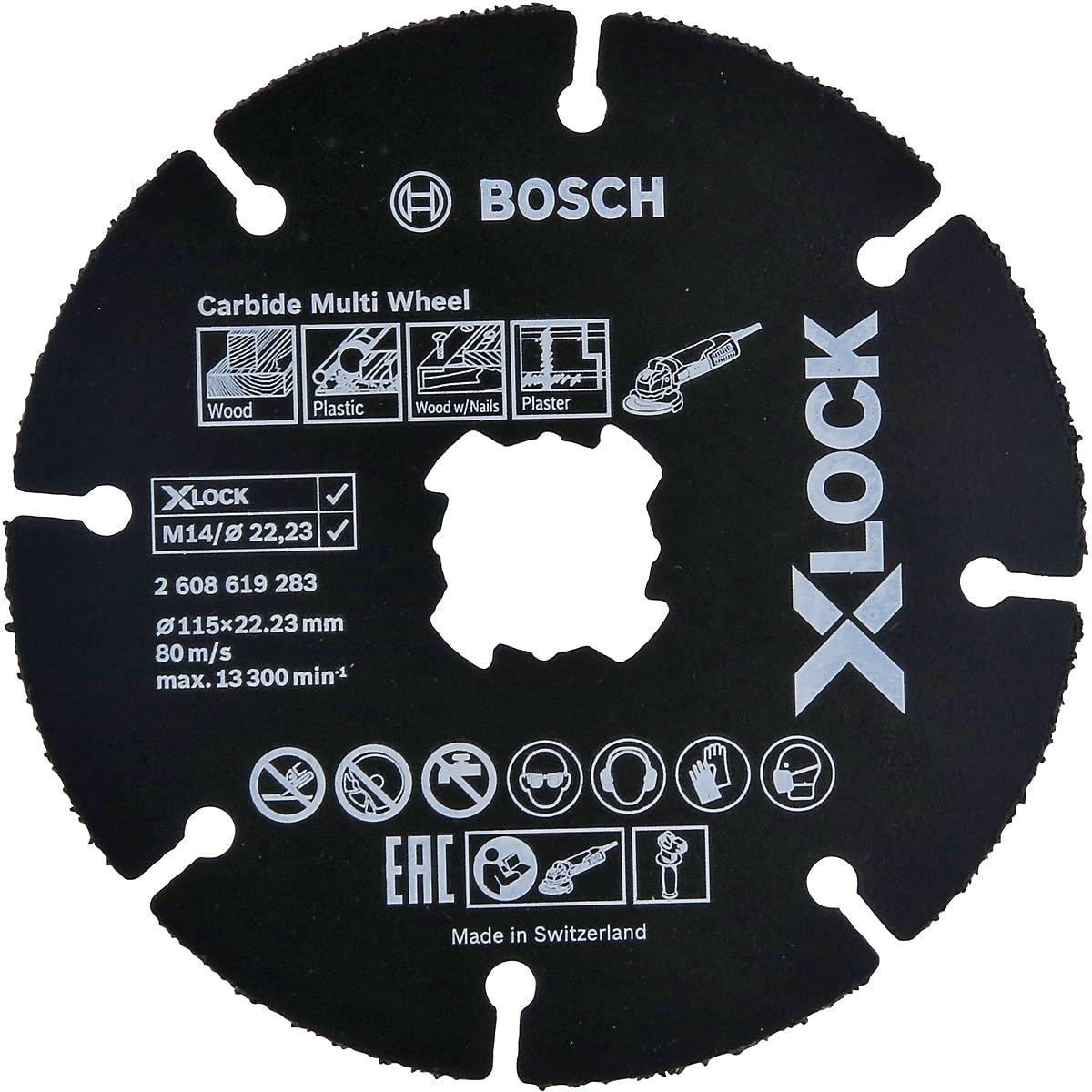 10er Pack X-LOCK Carbide Multi Wheel-Set Ø 115 mm