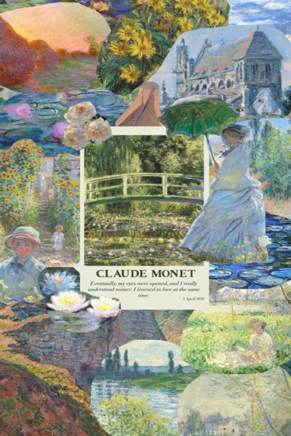 Claude Monet Notebook: Blank Lined Ruled Notebook with 6x9 120 Pages,Claude Monet Quote Journal, Gift for best Friend.