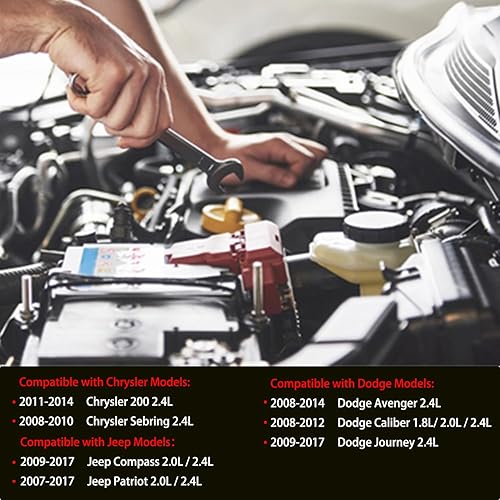 Miniatura 2 de 68003582AB Conjunto de carcasa de termostato compatible con Chrysler 200 2011-2014 Sebring 2008-2010  Dodge Avenger 2008-2014 Journey 2009-2017