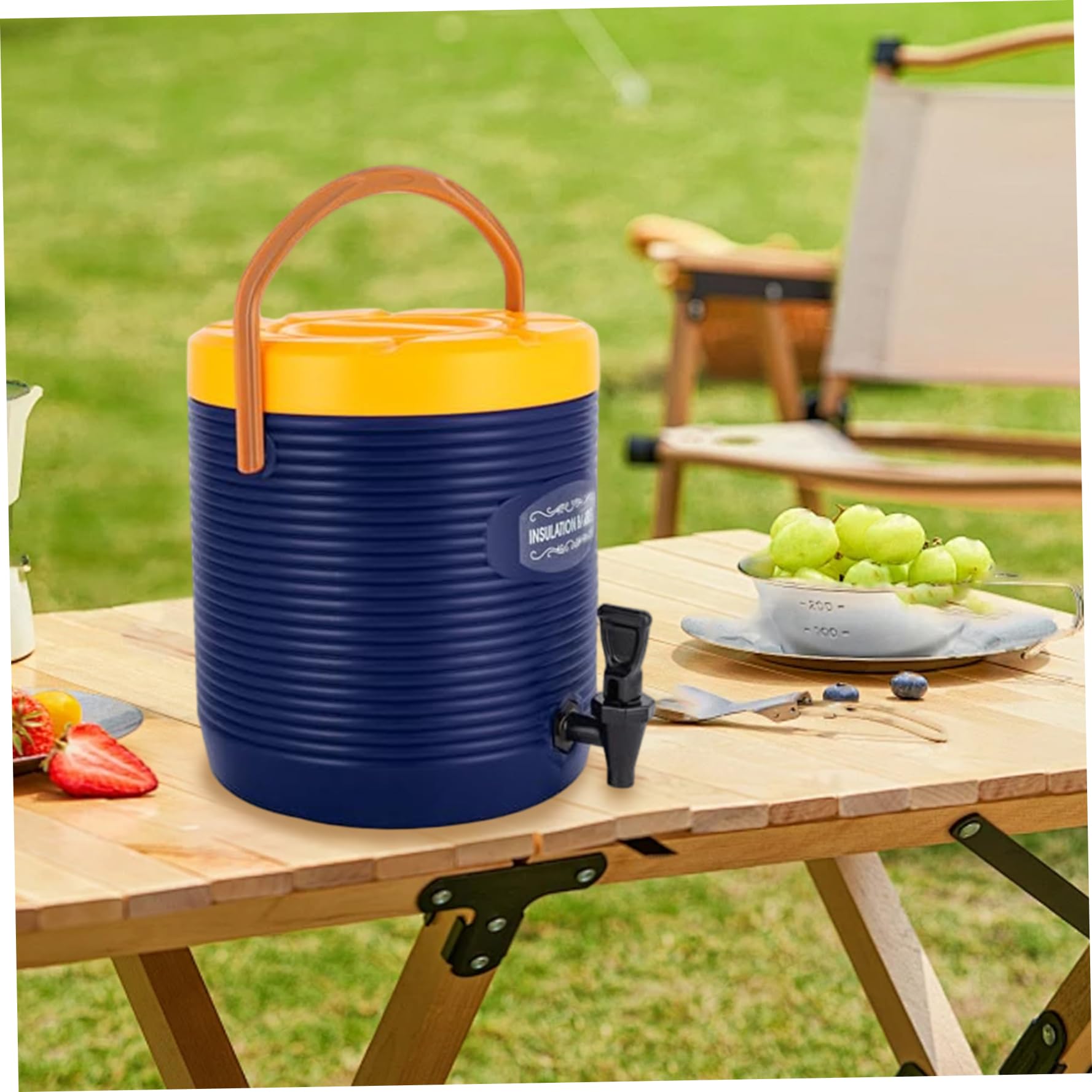 Dispensador de bebidas aislado de acero inoxidable de 9L con espiga, dispensador de bebidas portátil frío/caliente para cafetería y hogar