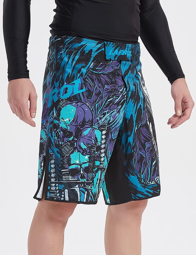 LAFROI Mens MMA Cross Training Boxing Shorts Trunks Fight Wear with Drawstring and Pocket-QJK01 - Image 3