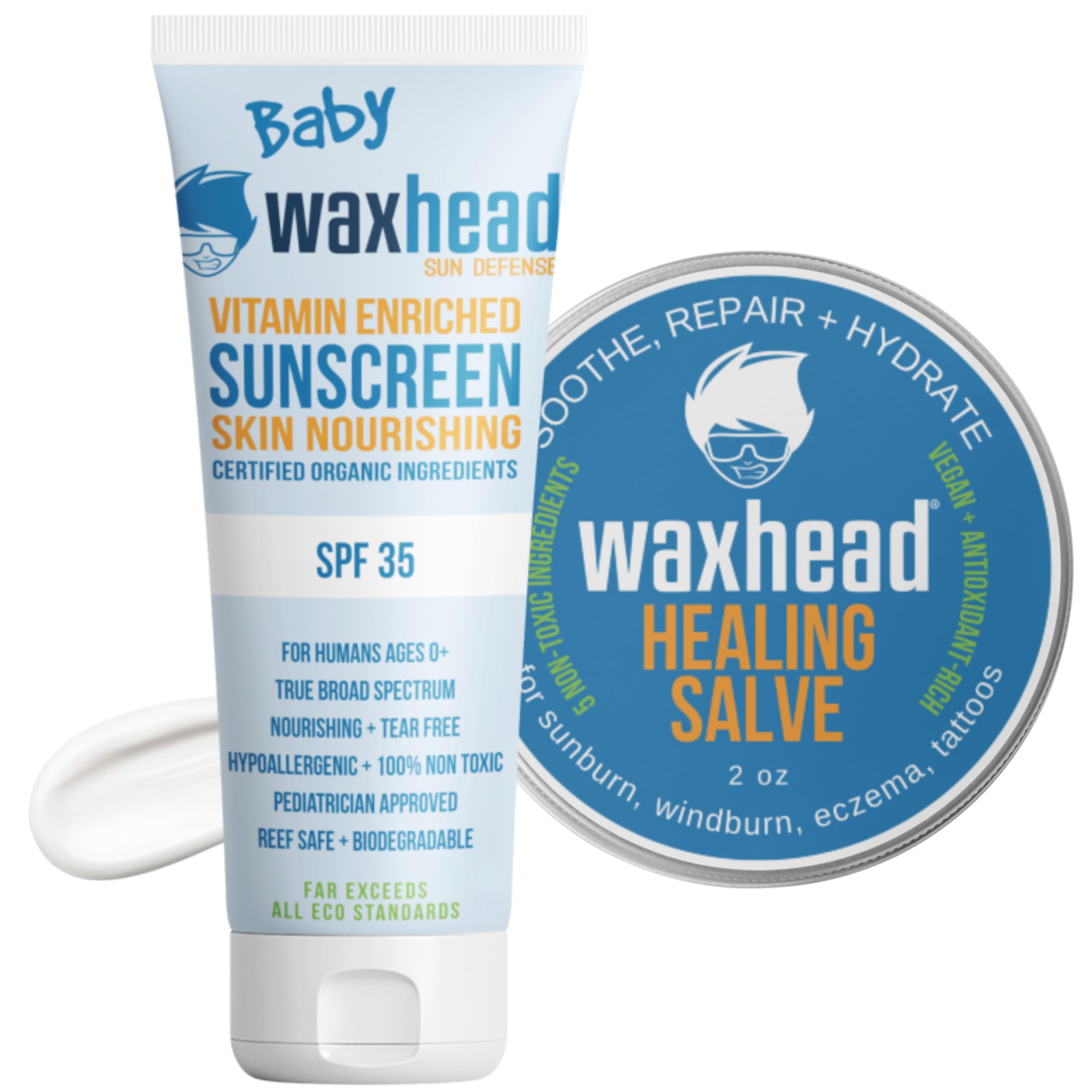Waxhead Baby Sunscreen Kids Sunscreen, After Sun Lotion, Sunburn Relief, Body Butter