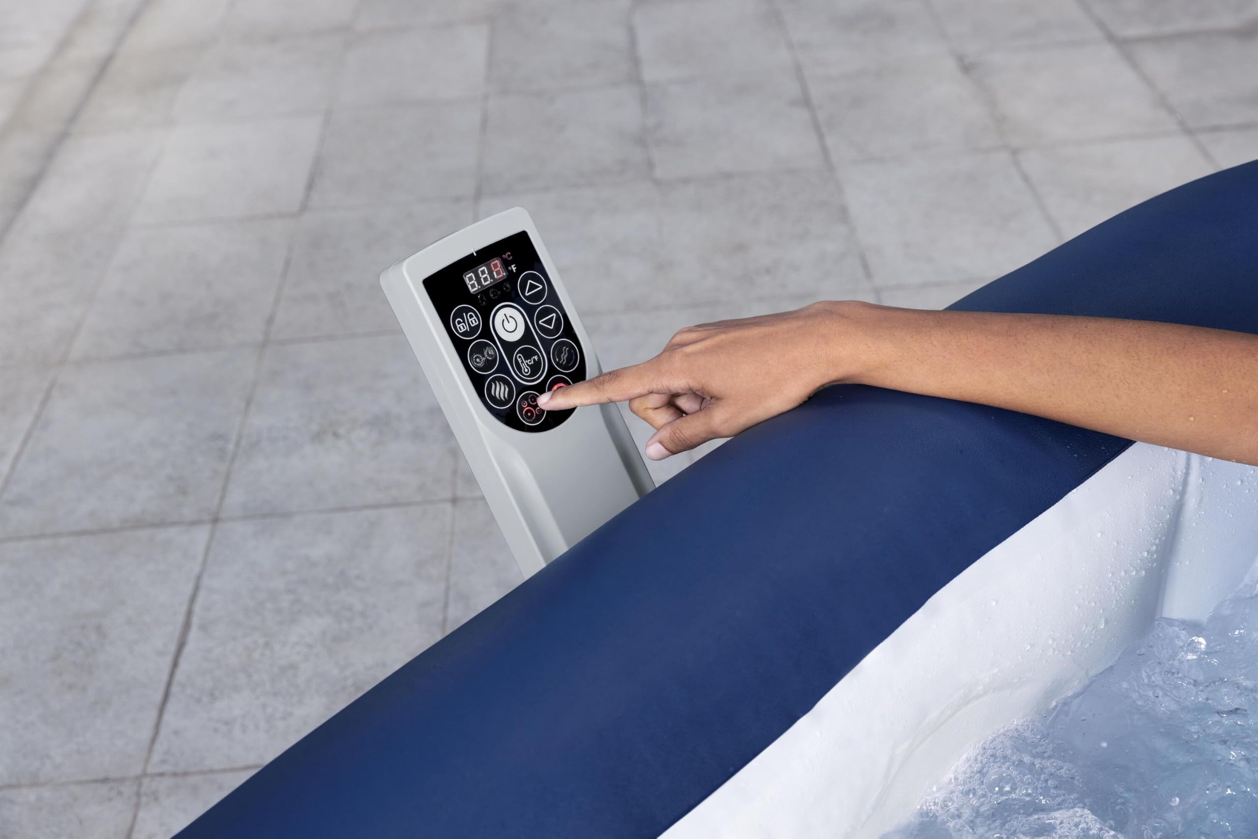 Bestway 6001H Minipiscina idromassaggio gonfiabile Hawaii Lay-Z-Spa AirJet con app