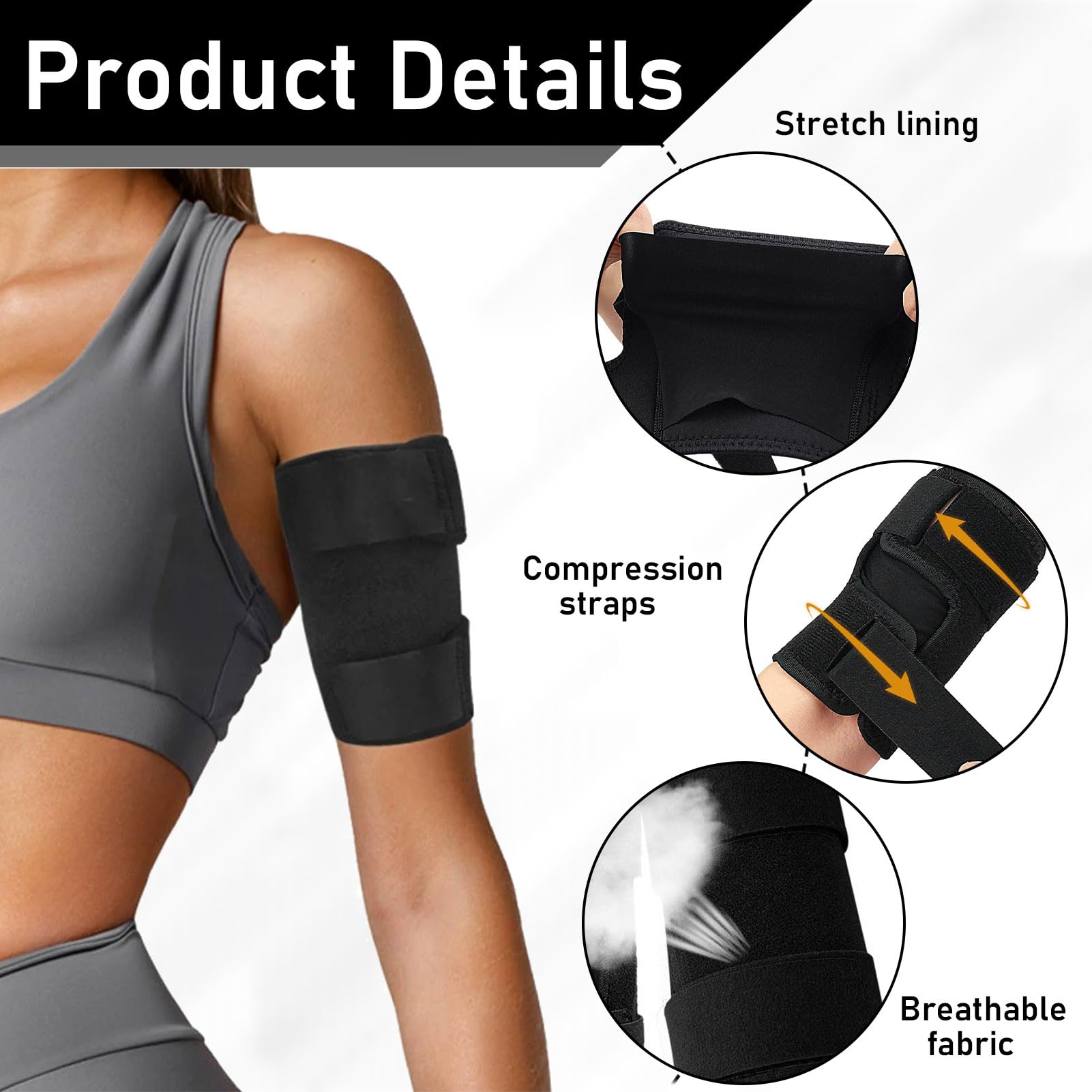 Beister Oberarmstütze (Einzeln), Bizeps & Trizeps Kompressionsbandage Für Männer & Frauen