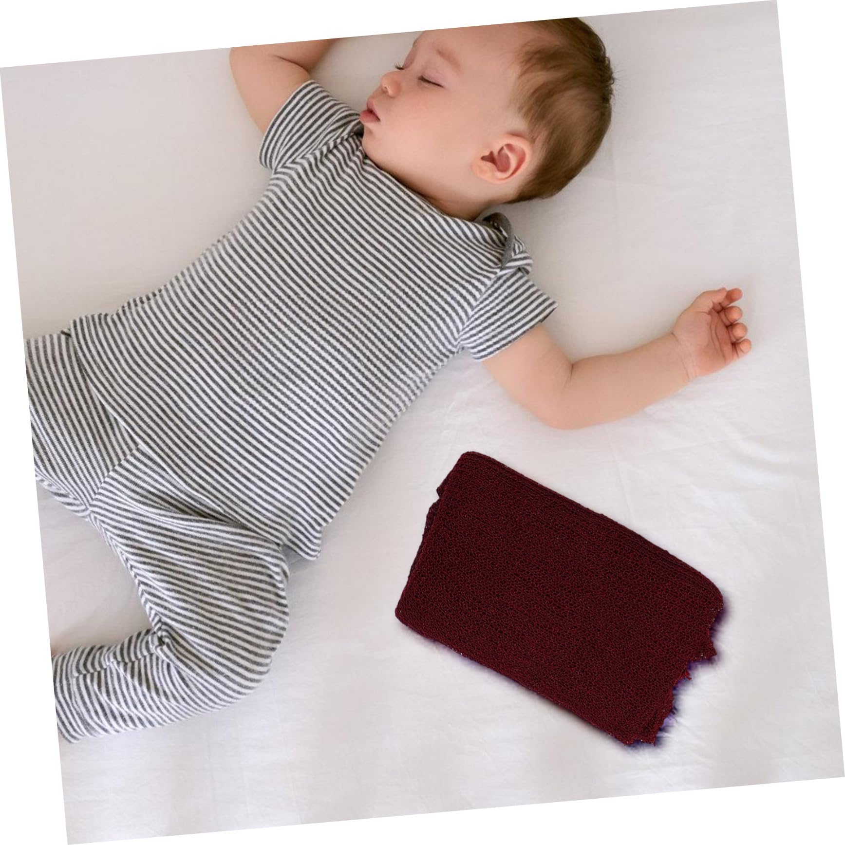 Didiseaon 6 Piezas Manta Envolvente para Recién Nacidos Mantas de Punto Suave para Bebés Accesorios para Sesiones de Fotos para Recién Nacidos para Guardería y Fotografía Infantil