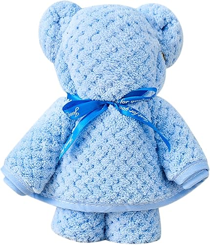 Toallas de mano de algodón suave con diseño de oso para baño, suministros de regreso a clases, regalo de boda, pareja, toalla para mascotas, perro,