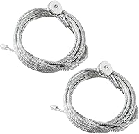 LAFORMO Pair 150" Enclosed Cargo Trailer Ramp Door Cables - 1/8" Replacement Kit for CAB1-8CB150, Durable & Easy Install