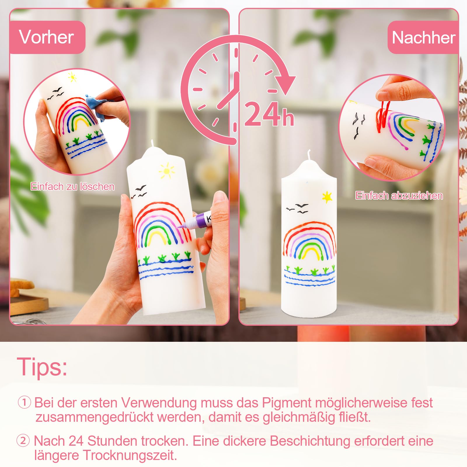 Scentoria Taufkerzen Bastelset - Selbst Gestalten Für Taufen & Kommunion