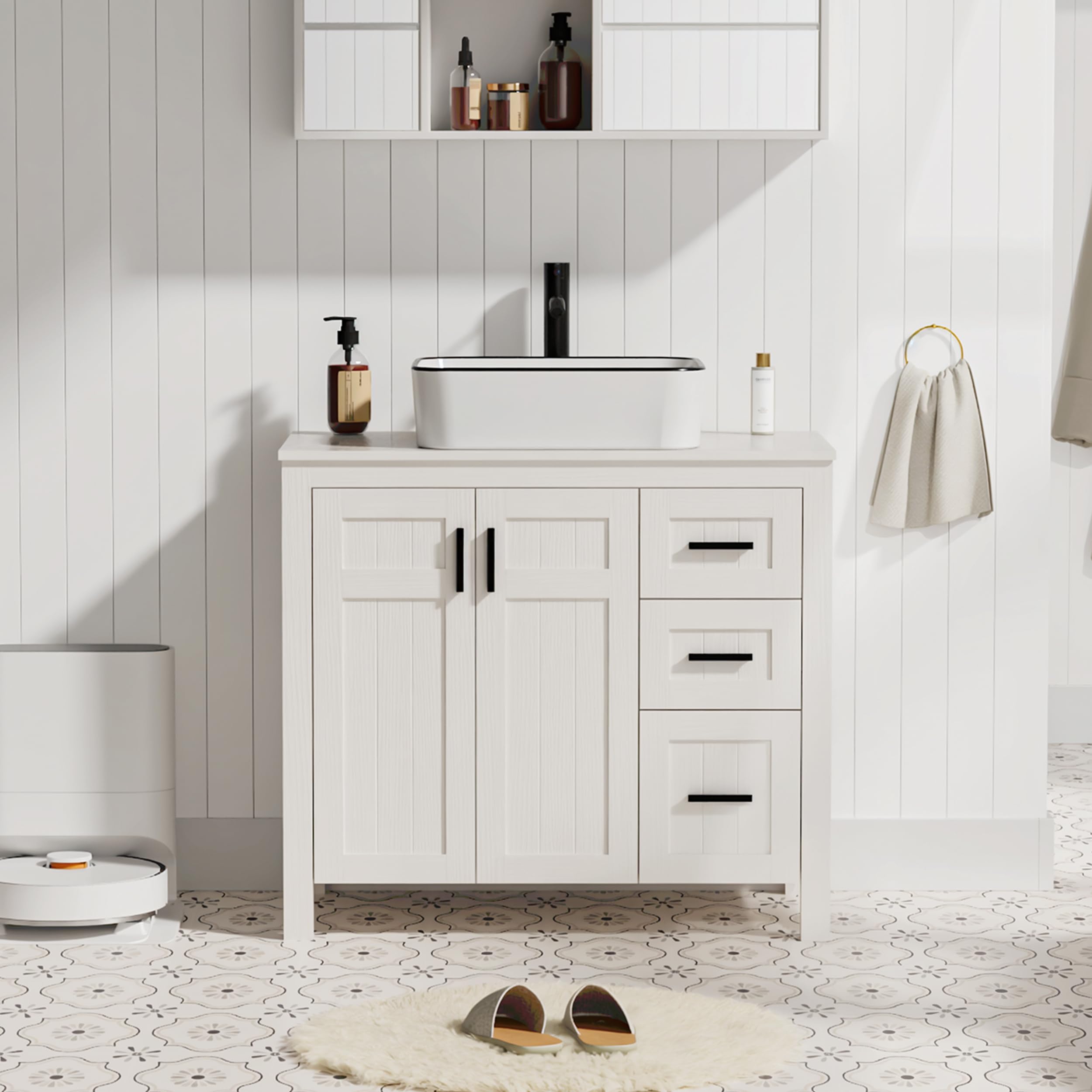 eclife 36 Modern Bathroom Vanity with Sink Combo