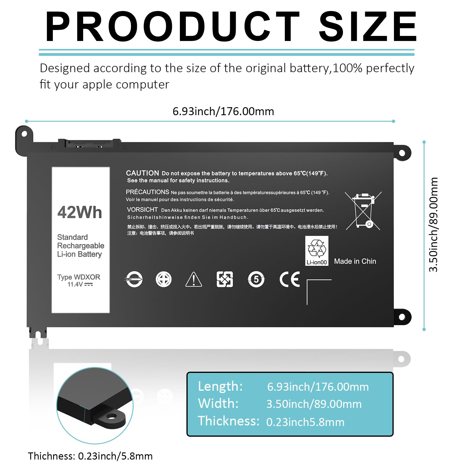 Amazon.co.jp: BNDeluxe 純正 WDX0R 適用す Dell デル Inspiron 13 14