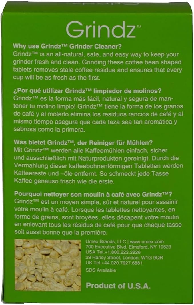 Urnex Grindz Pastillas Limpiadoras para Molinillo de Café, 3 sobres miniatura 2