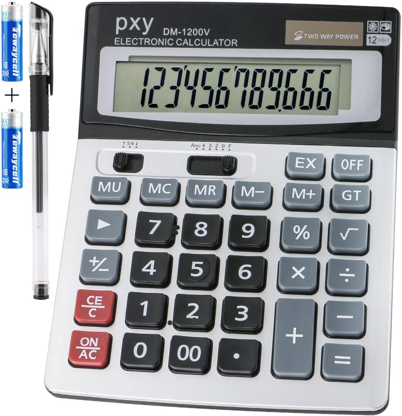 Large Desk Calculator Basic, Touch Comfortable with Large Buttons, PXY