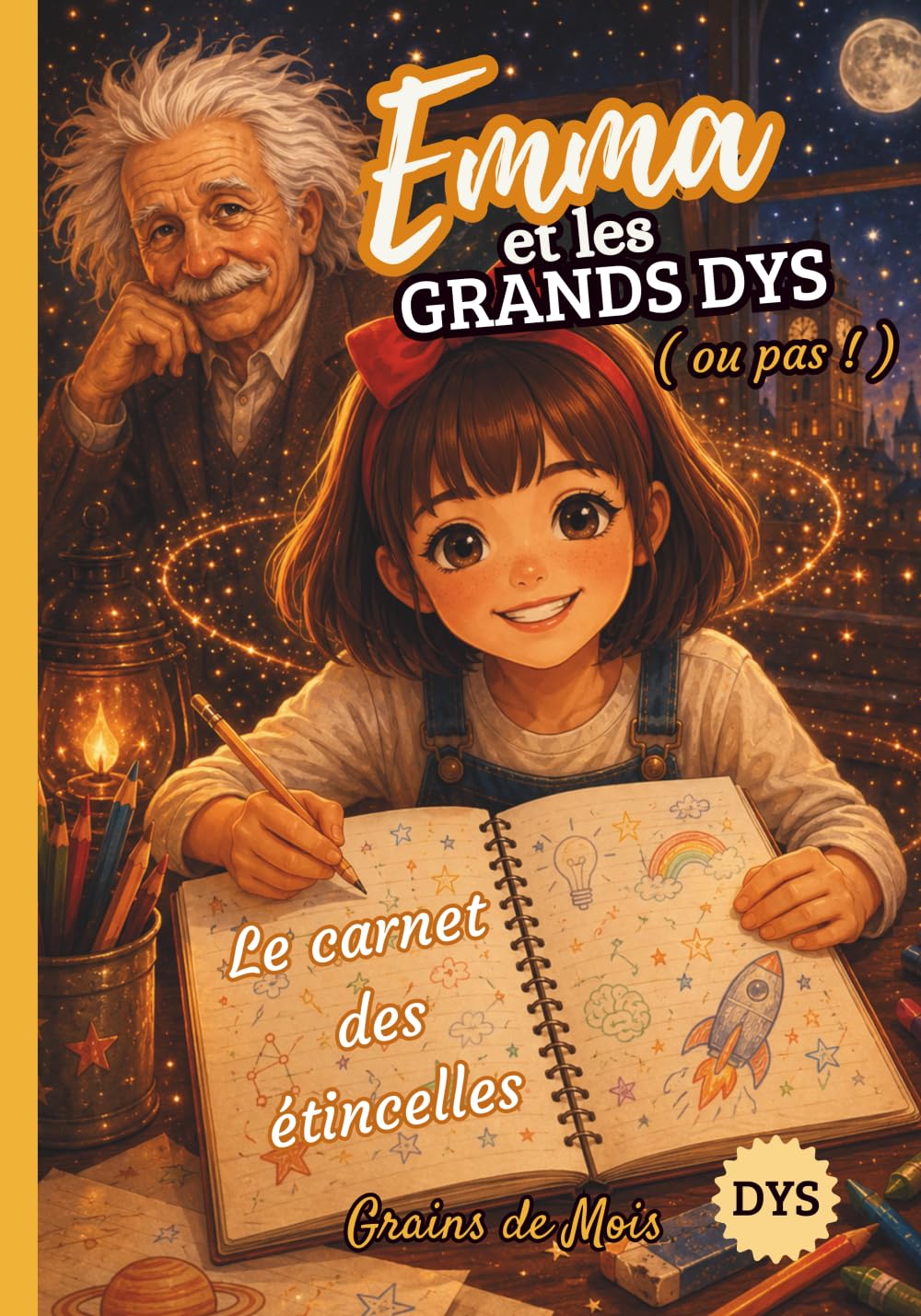 Carnet des Étincelles — Emma et les Grands DYS: Un carnet pour explorer ta façon unique de penser, de ressentir et de briller