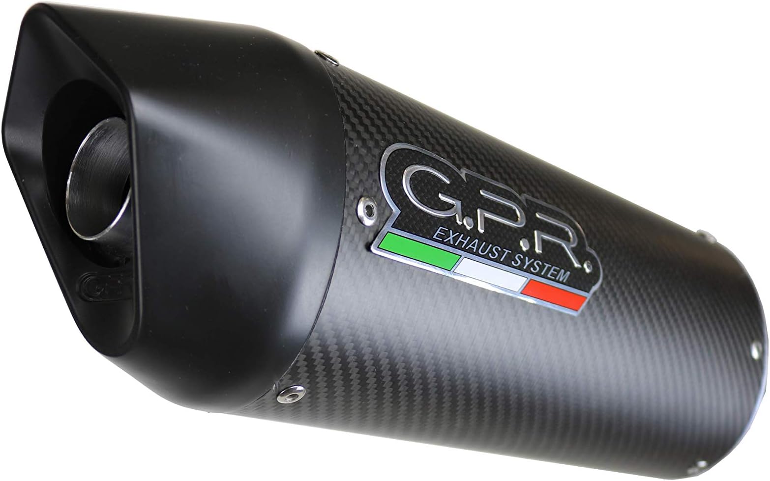 GPR EXHAUST SYSTEMS T.66.FCB TRIUMPH STREET TRIPLE 675 2007/12 DUAL HOMOLOGATED SLIP-ON EXHAUST SYSTEM WITH CATALYSTS FURORE CARBONIO OVAL
