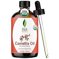 Vista 15 de SVA Aceite de semilla de albaricoque orgánico – 4 onzas líquidas – Aceite de albaricoque orgánico 100% natural prensado en frío – para el rostro