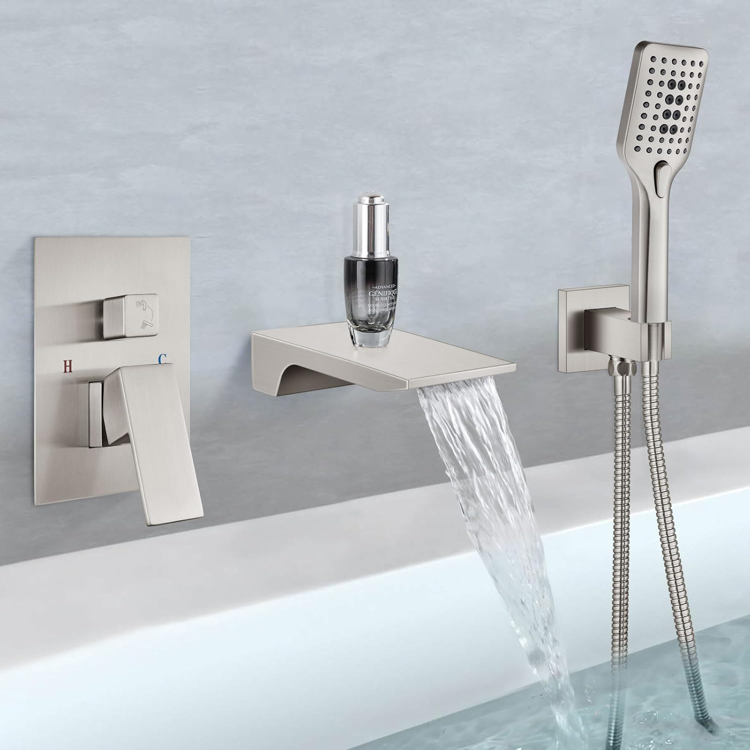 Aolemi Wall Mount Bathtub Faucet Wall Tub Filler Wall Mounted Tub