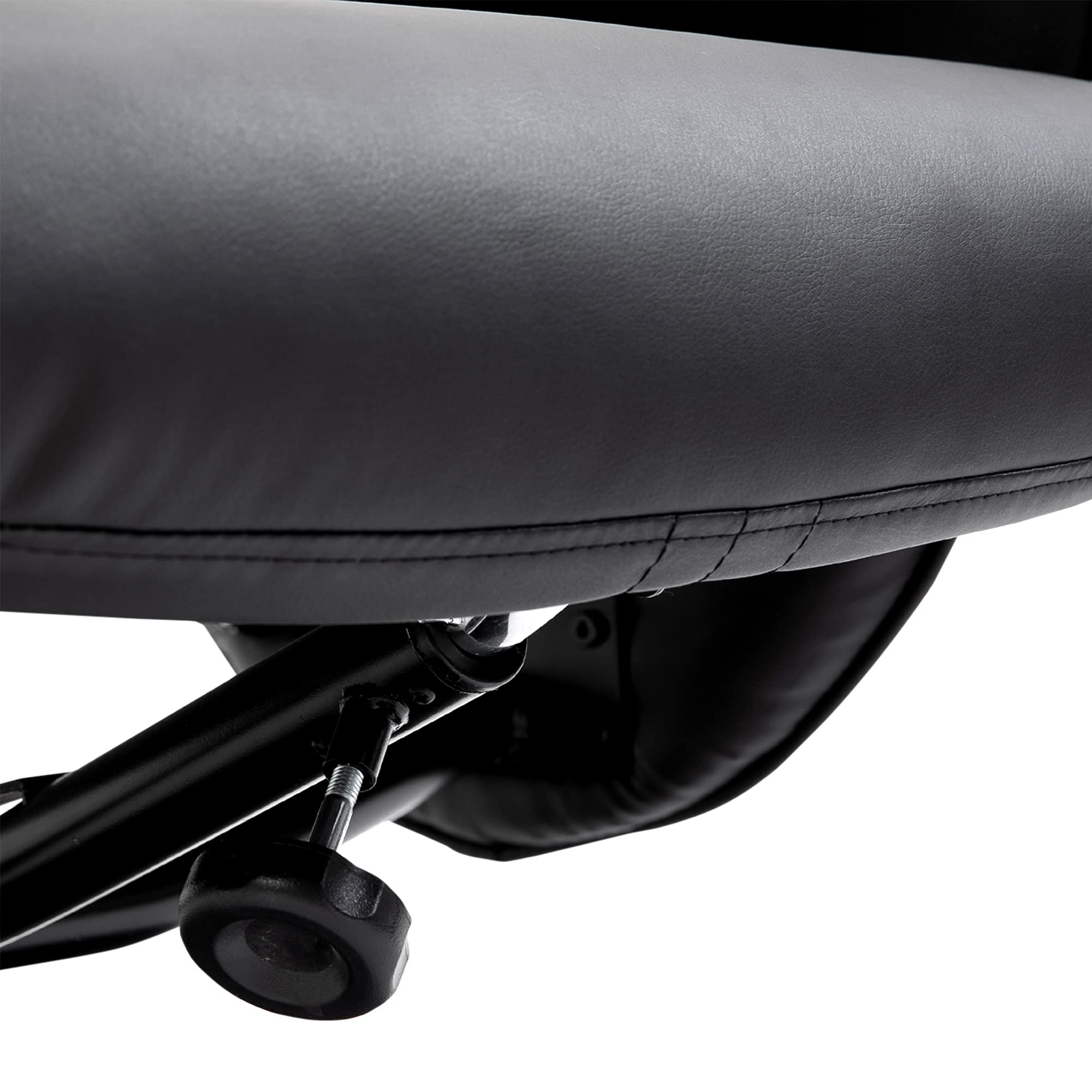 HOMCOM Relaxsessel mit Hocker, Massagefunktion,Fernbedienung, Schwarz | Fernsehsessel, Liegefunktion, 10 Massagepunkte, Massagesessel, Seitentasche, Drehbar TV-Sessel, Kunstleder