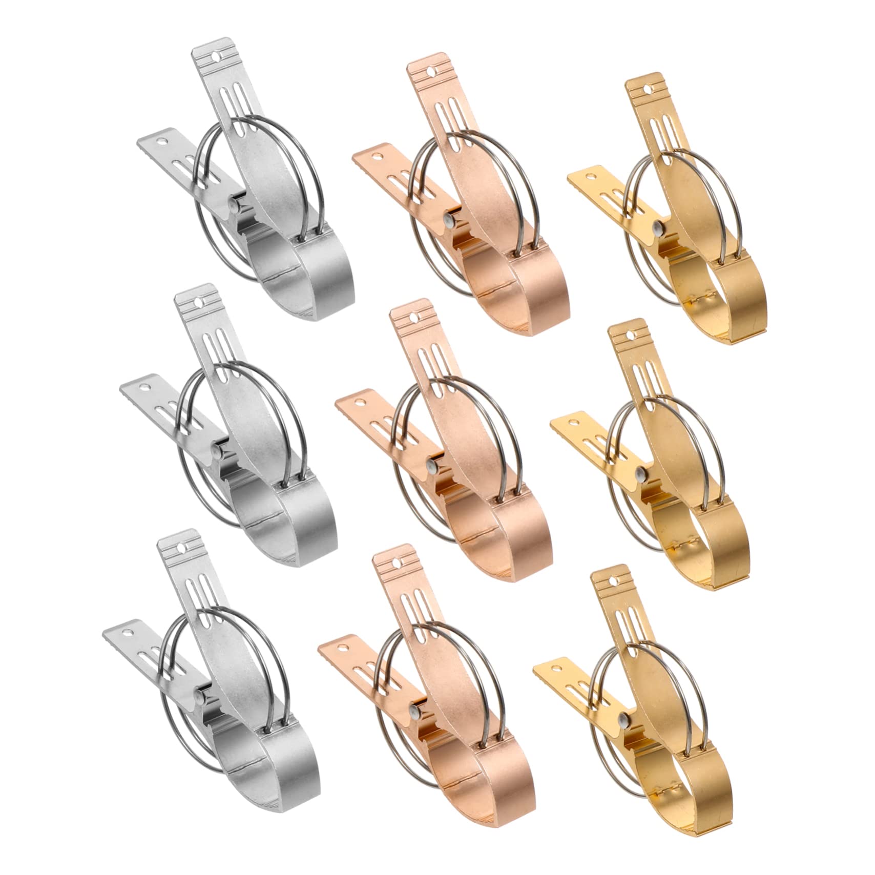 Pinzas Metálicas para Ropa de Aleación de Aluminio 9 Piezas | Resistencia al Viento, Muelle Potente Antideslizante, para Calcetines y Mantas, Uso en Secado Interior Color Aleatorio
