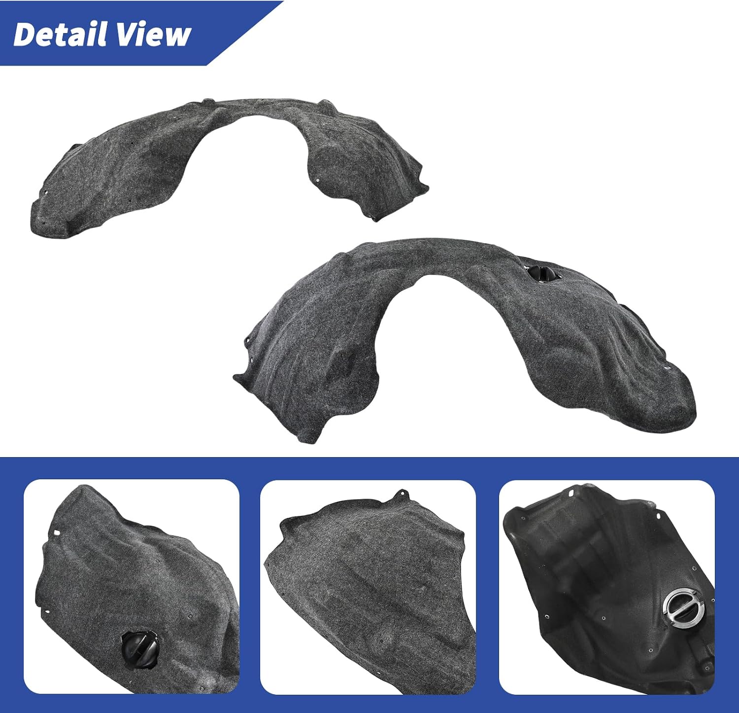 Front Wheel Fender Liner Pair Compatible with Jeep Grand Cherokee 2011-2021 Except SRT-8 Replace 55079293AF 55079292AF 55079292AG 55079293AL Left and Right Side