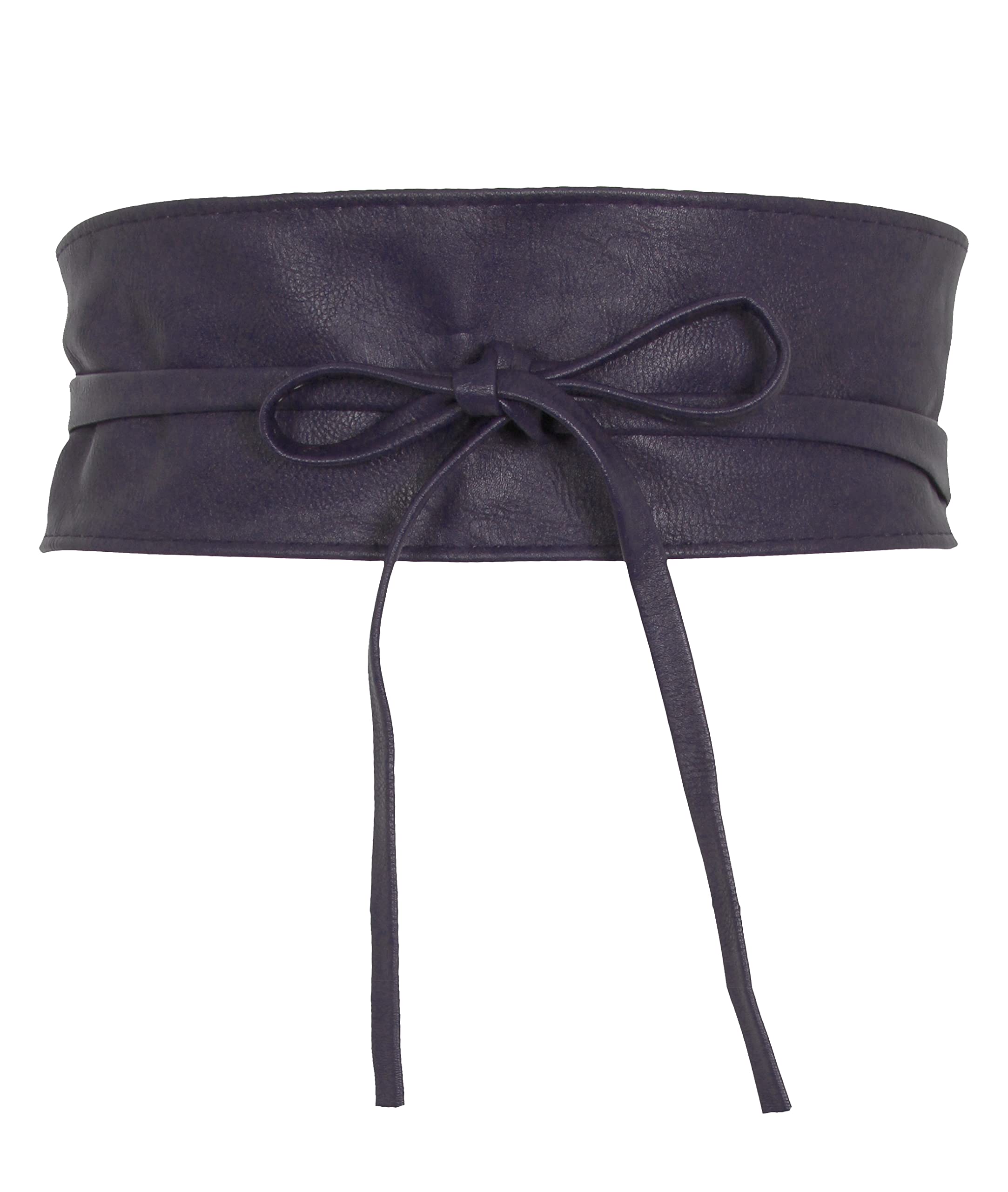 KRISPWomen Faux Leather PU Obi Belt Cinch Wide Waist