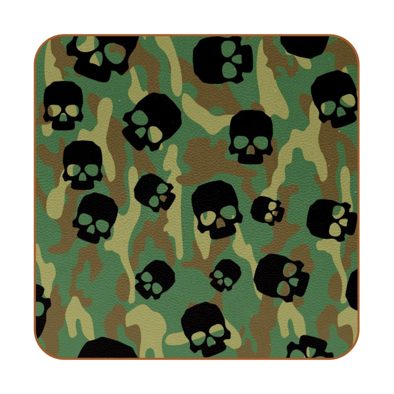Dessous de verre tête de mort pack de 6, cadeau original pour table