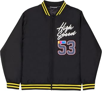 سترة NASCAR Racing Boys Varsity Bomber - سترة سباق بطبعة جرافيكية للأطفال والمراهقين