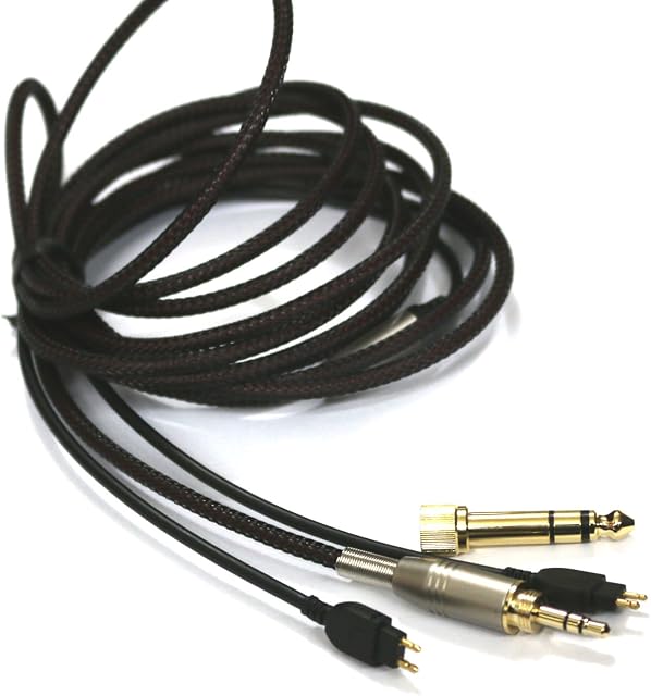Replacement Audio Upgrade Cable Compatible with Sennheiser HD650, HD600, HD580, HD660S, HD58X, HD565, HD545, HD535, Massdrop HD6XX Headphones 3meters/9.9feet