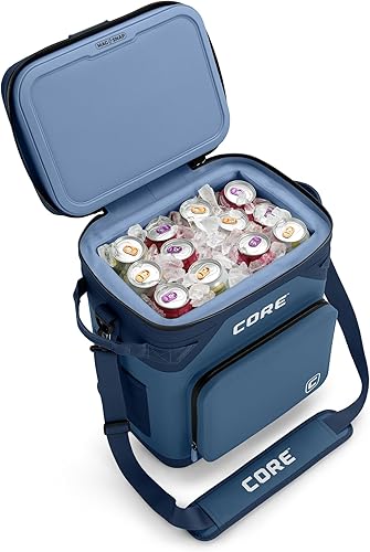 Miniatura 23 de CORE - Bolsa de enfriador suave a prueba de fugas magnética con cremallera impermeable | Bolsa aislada enfriador portátil | Mejor enfriador suave