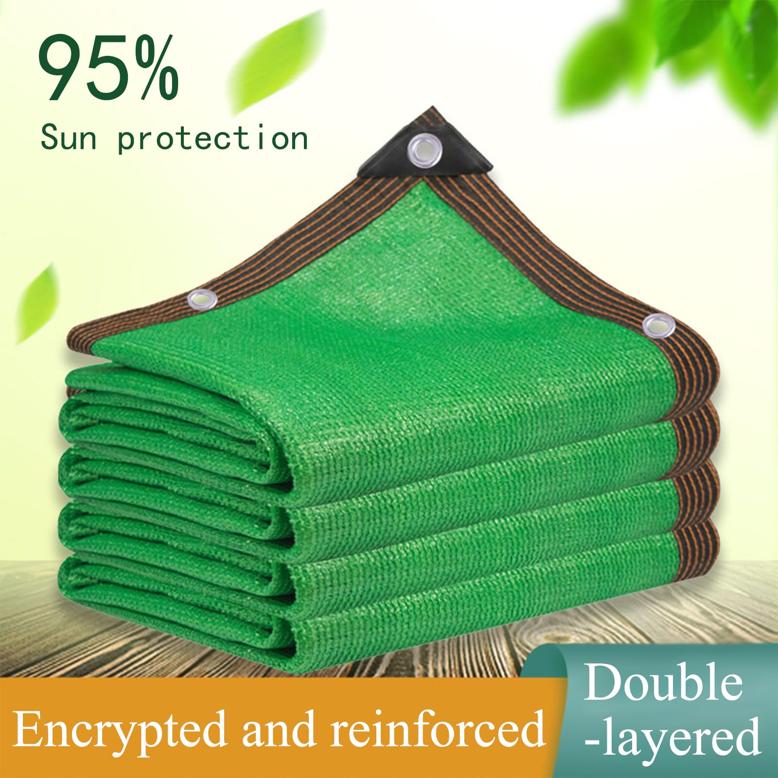 Malla de Sombra Resistente 4mx3m Malla de Sombra UV Reutilizable Tela Sombras Exterior 95% Bloqueo UV Transpirable para Invernadero Jardín Patio Huerto Cubierta (Verde)