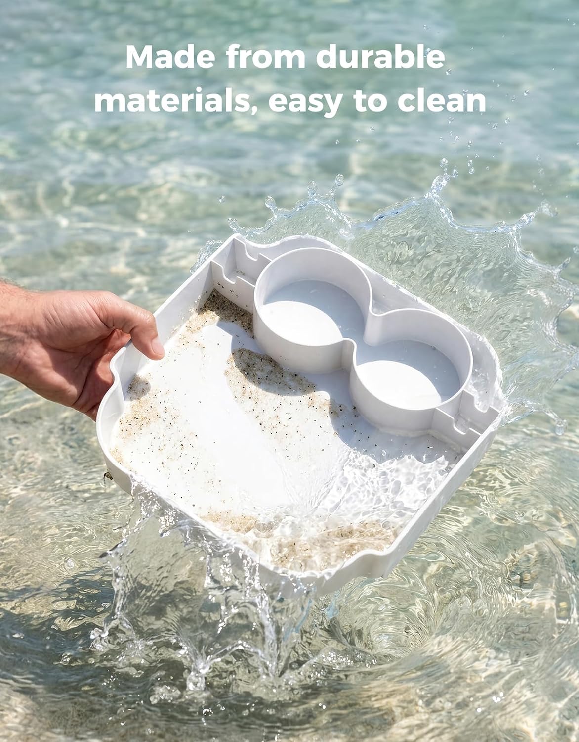 KMOUANTS Beach Bag Tray Holder Compatibility with Bogg Bag and Simple Modern Large BeachBag Beach Bags for Beach Bag Accessories (Color:White)
