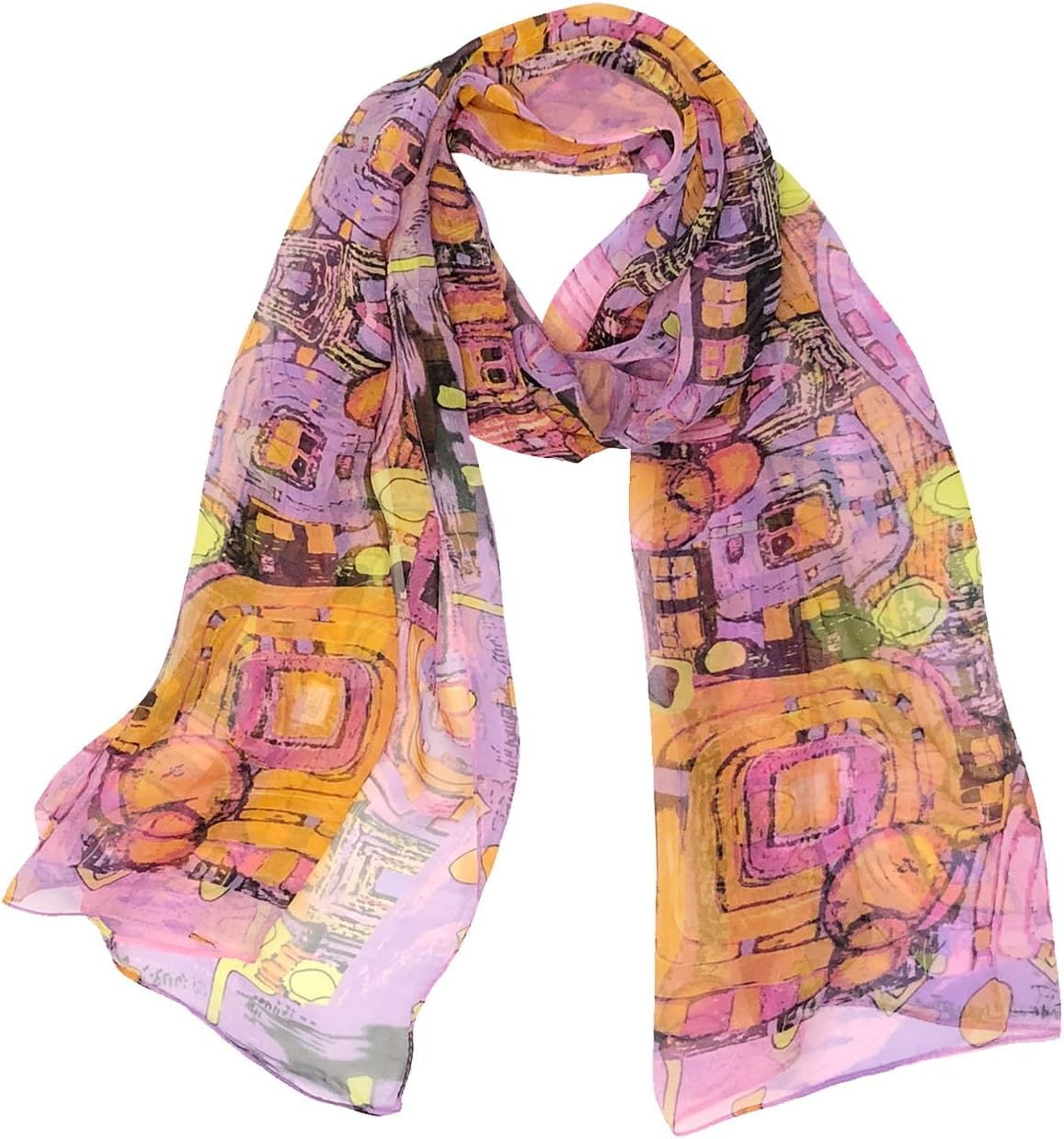 Wrapables® Lightweight Sheer Silky Feeling Chiffon Scarf